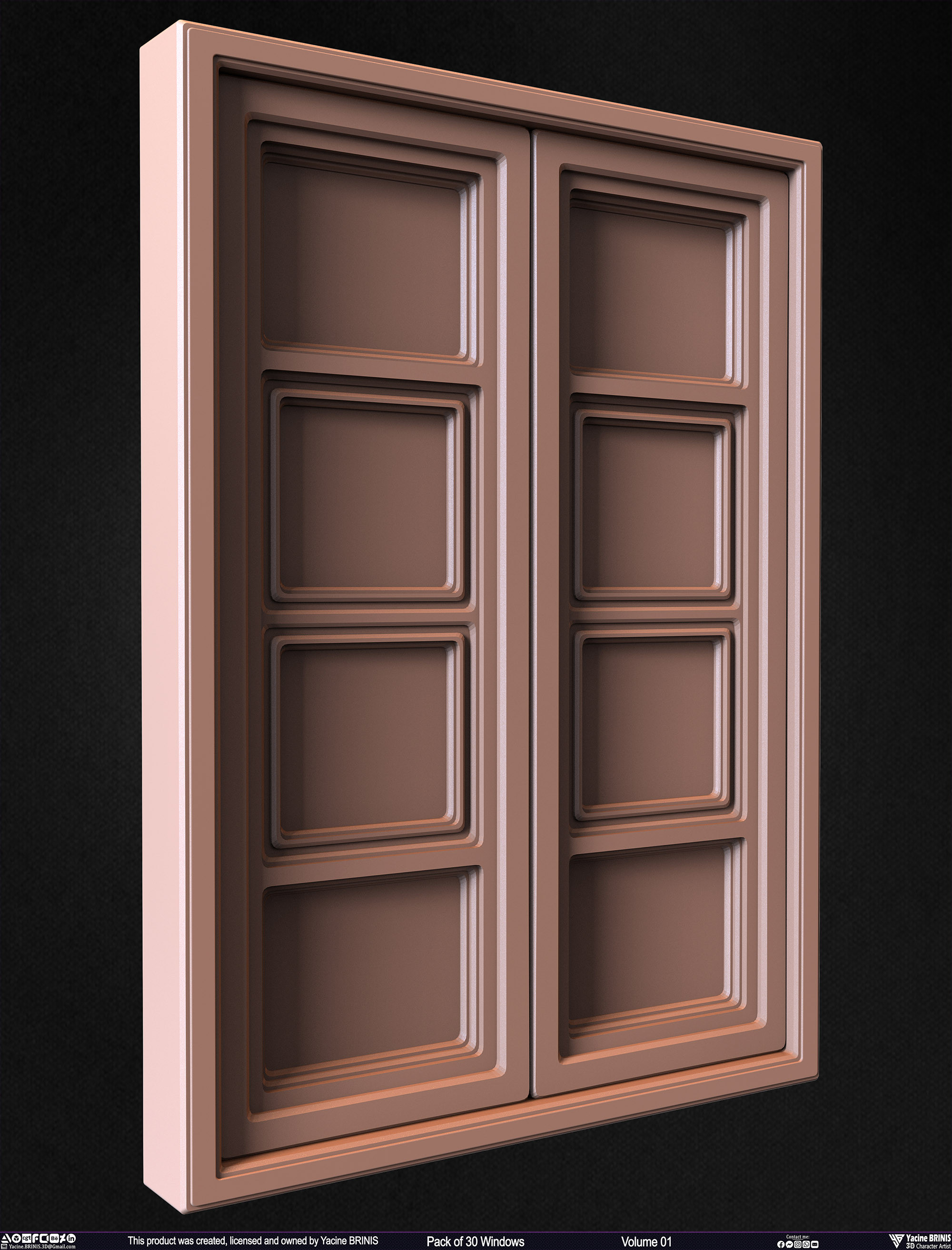 Pack of Windows, Sculpted by Yacine BRINIS Set 022