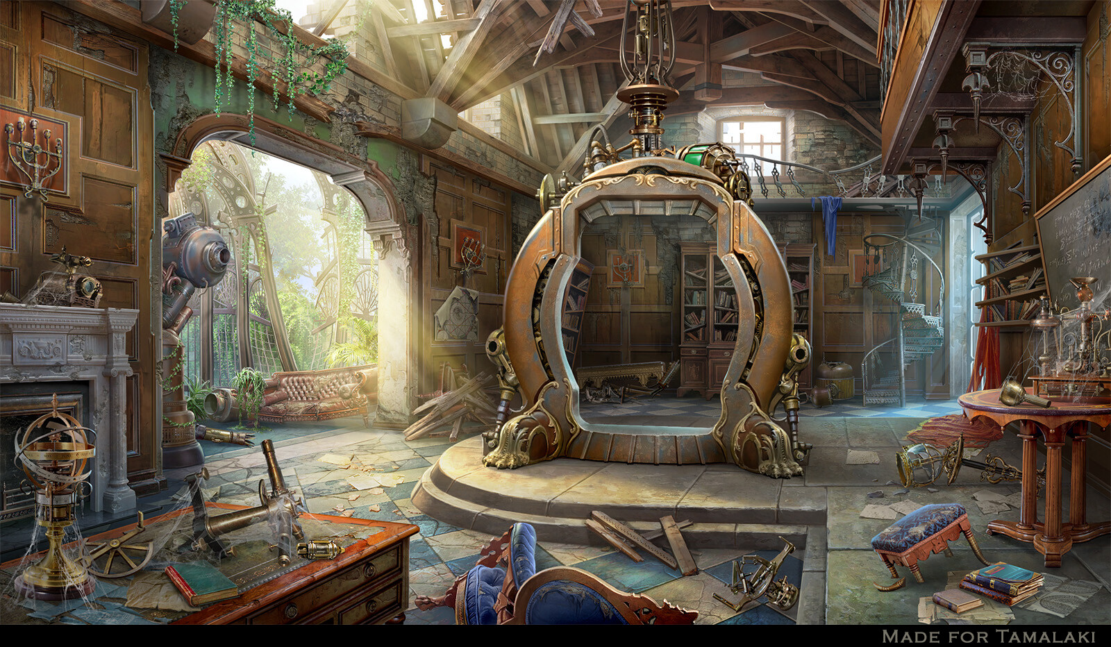 ArtStation - room Time Machine