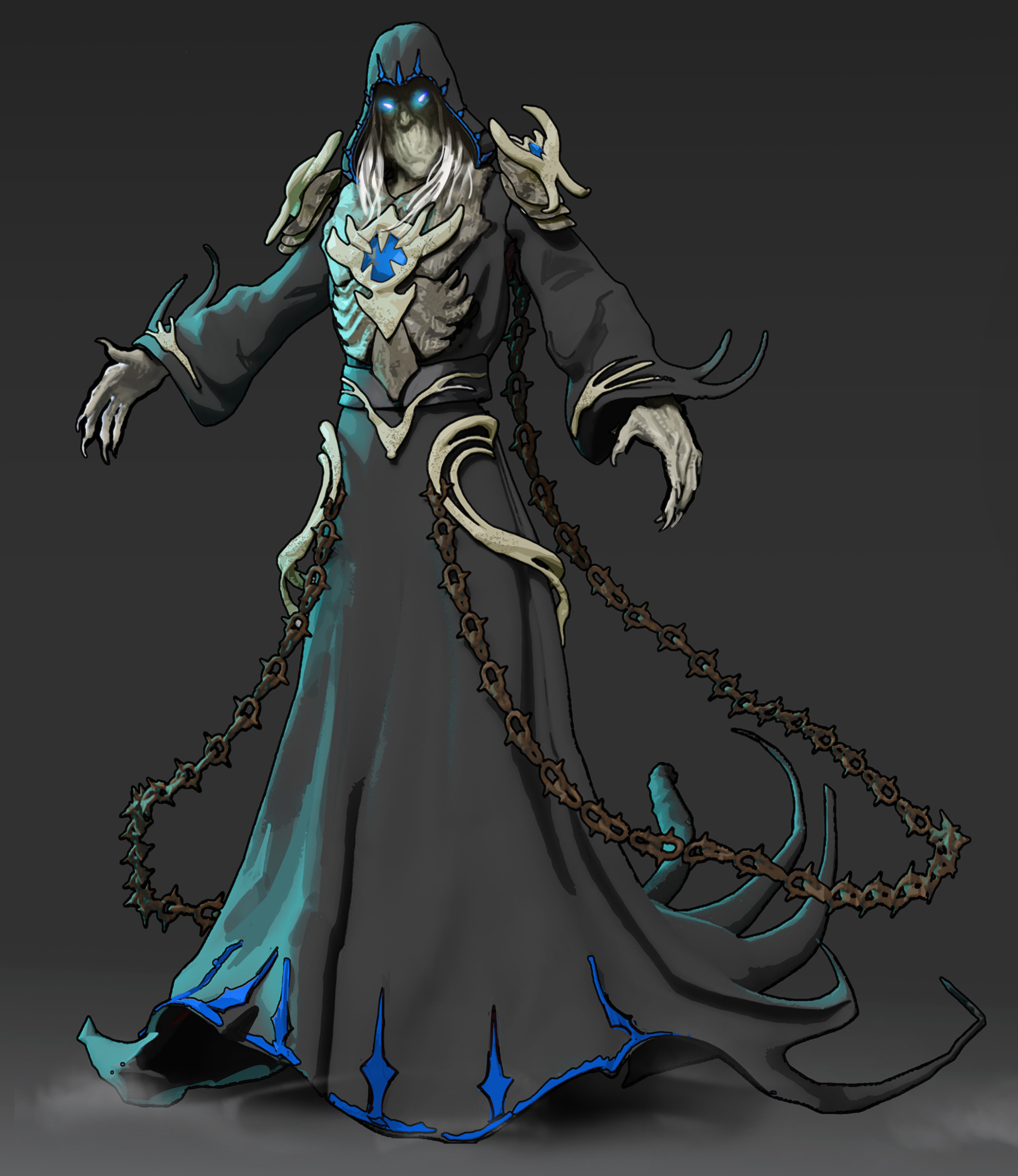 Gnashera, a spooky dungeon boss.