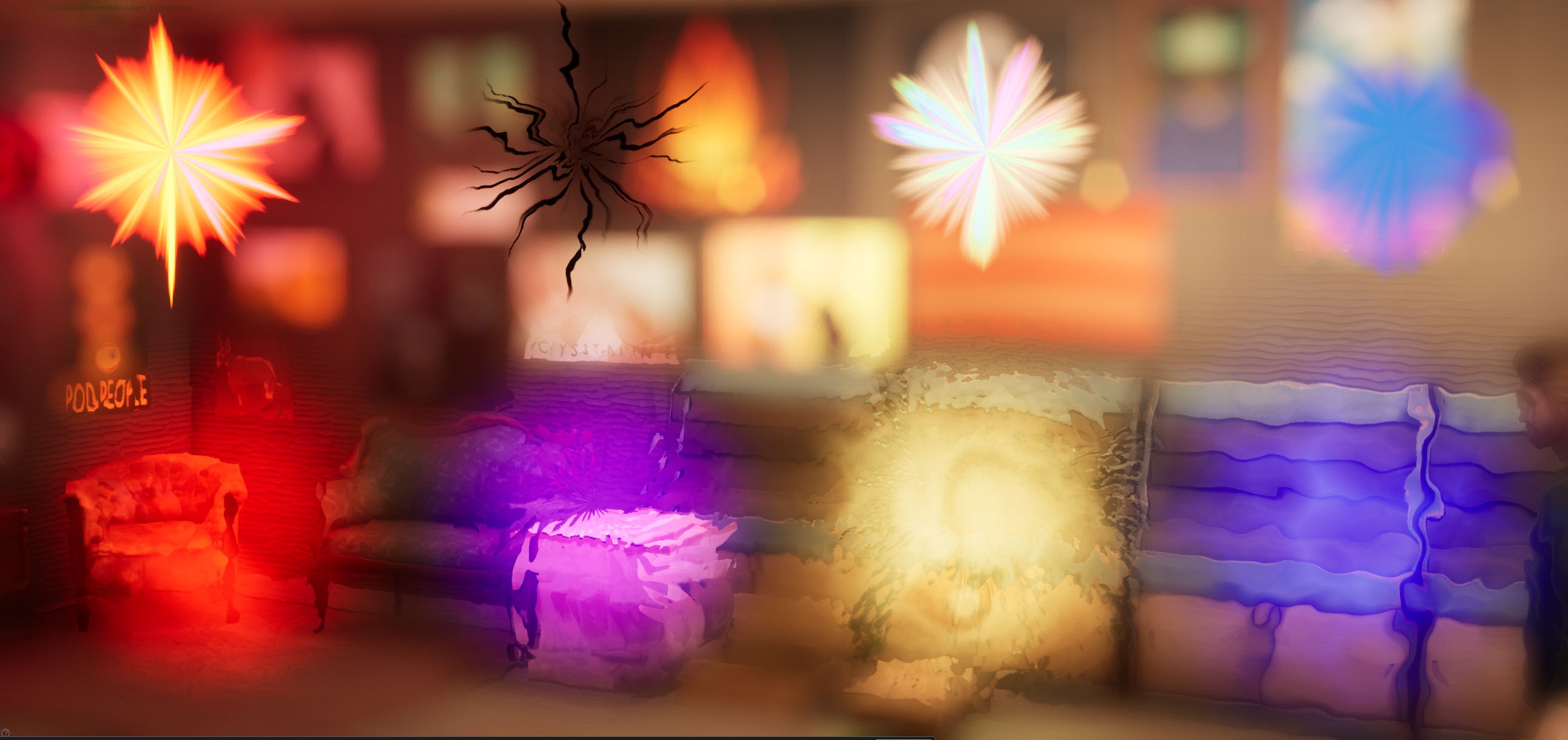 Major design elements for each aura (anger, fear, joy, sadness)