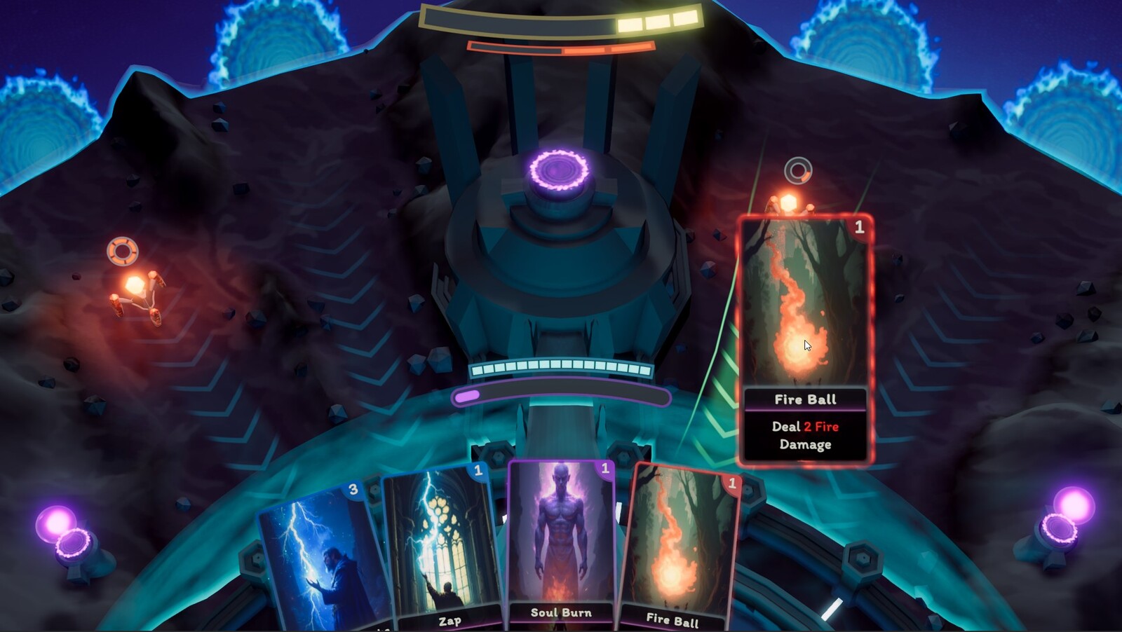 Here is what the gameplay for Manafield looks like.