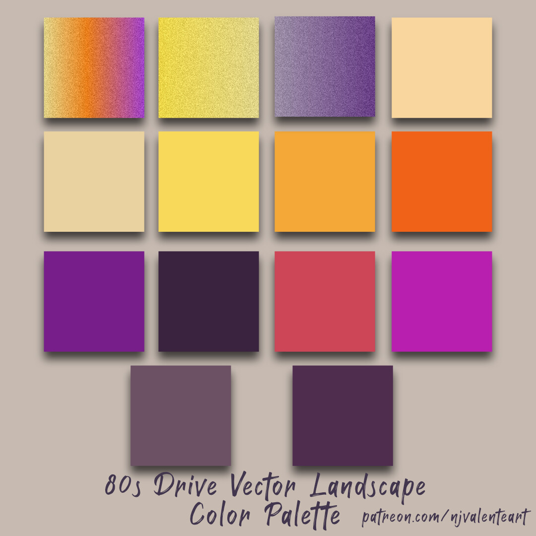 Color palette available on my Patreon page.
