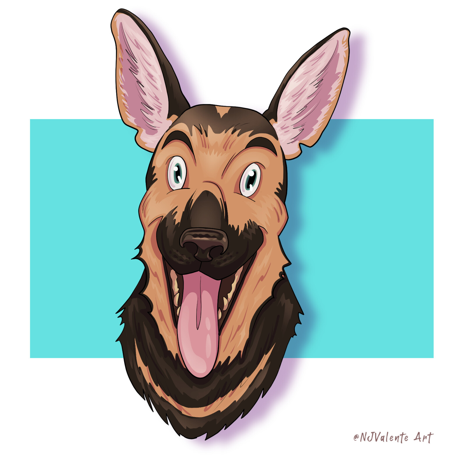 Happy German Shepard