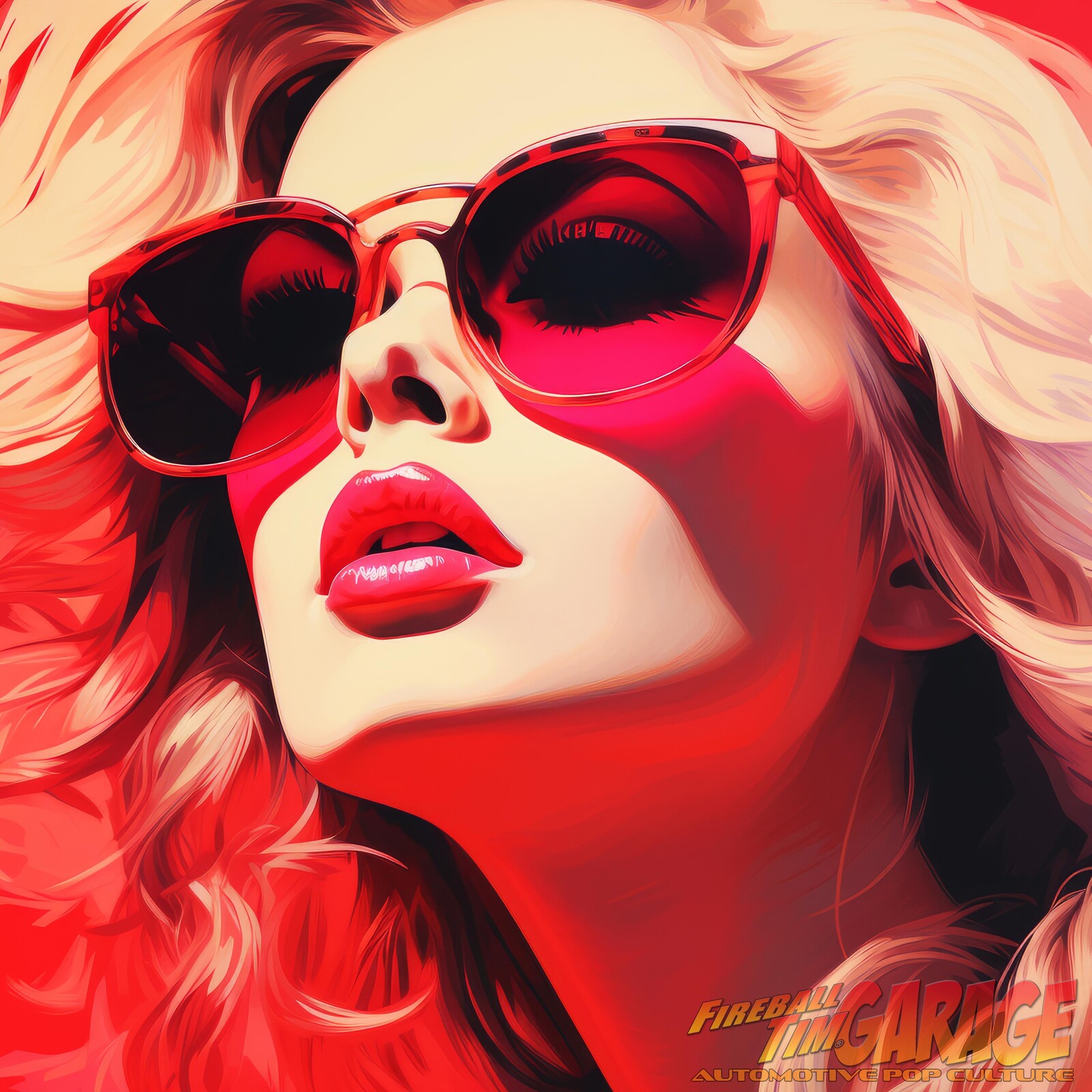 Glam Pinup Art by Fireball Tim