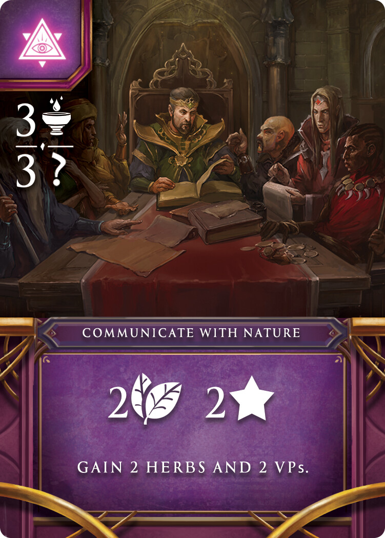 Card frame I illustrated with commissioned art