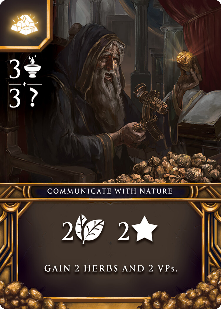 Card frame I illustrated with commissioned art