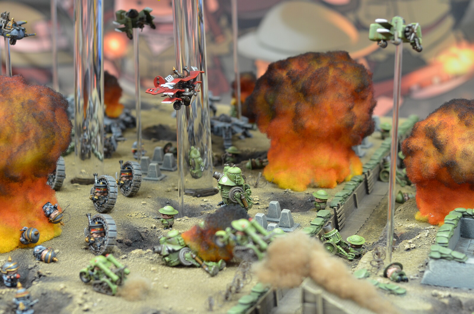 More views of the miniatures in the battle.