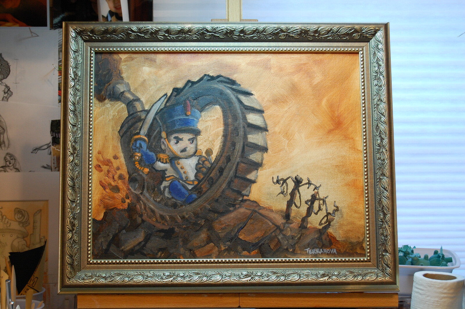 Oil Painting I did of a Blight Doom Wheel.
