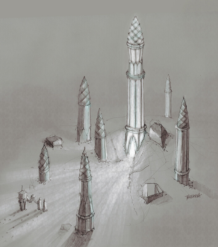 A sketch of a hidden Alin treasure.