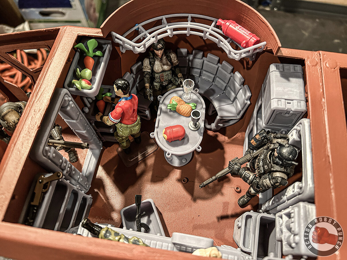 A 1/18 scale interior for a large transport vehicle.
