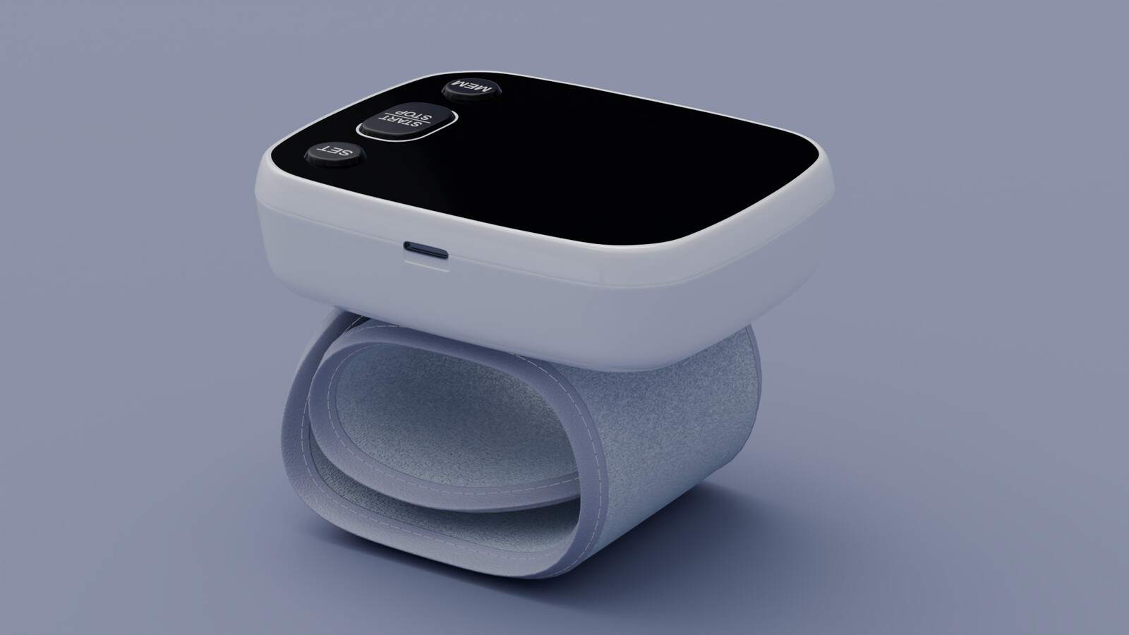 Digital Blood Pressure Monitor, side view