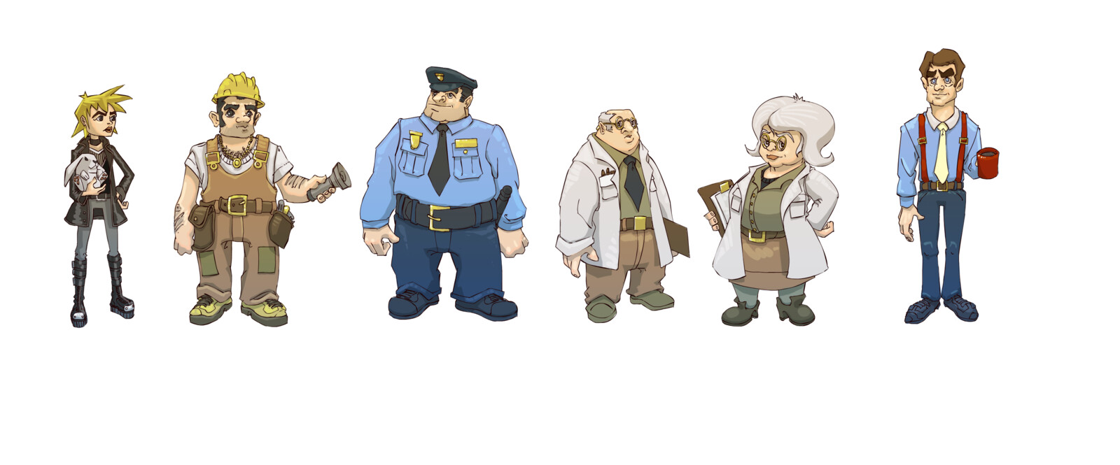 This is an older lineup sketch with some Office Space influence. "That'd be great."