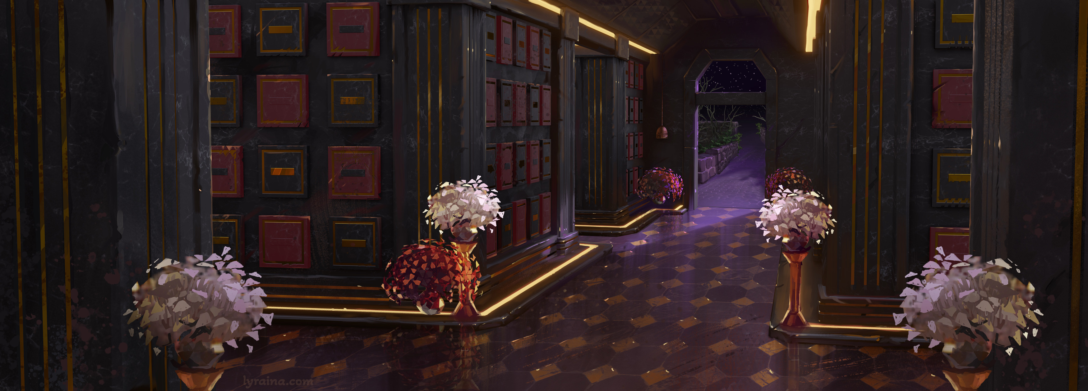 Khamenos Family Mausoleum: 3D base + painting by me, flower pots by Max Wilson.