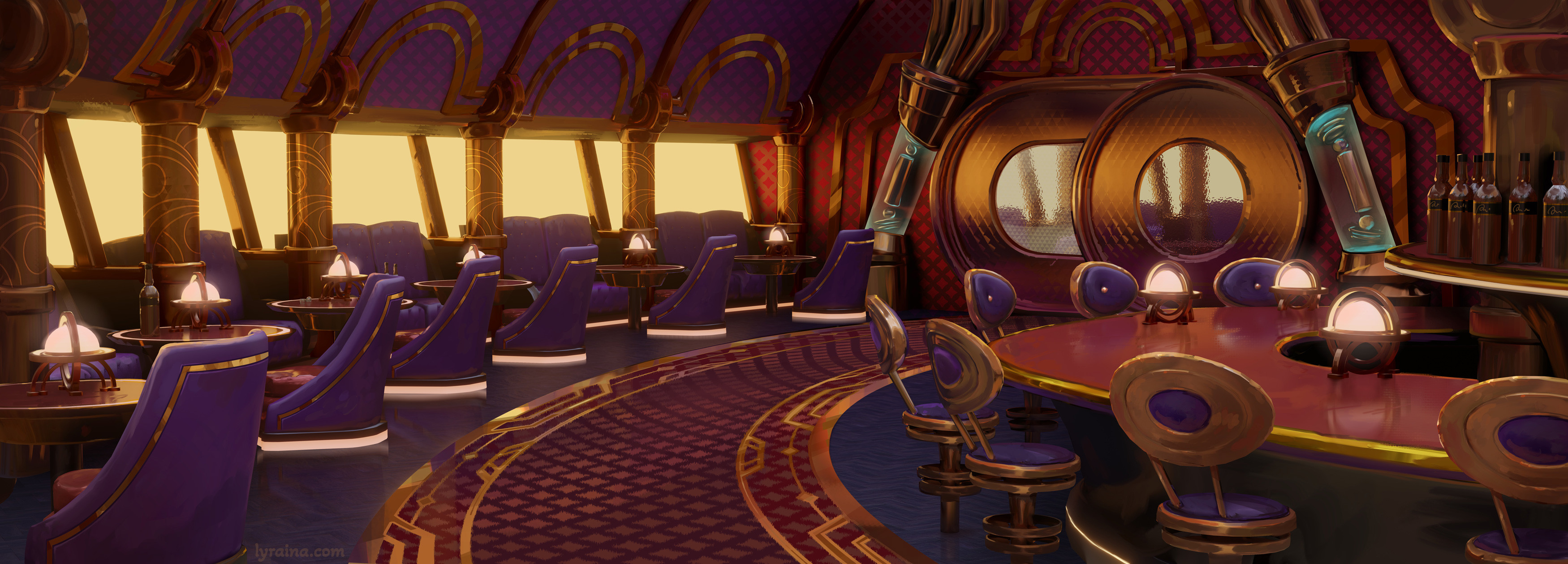 Luxury Zeppelin: 3D base + painting by me.