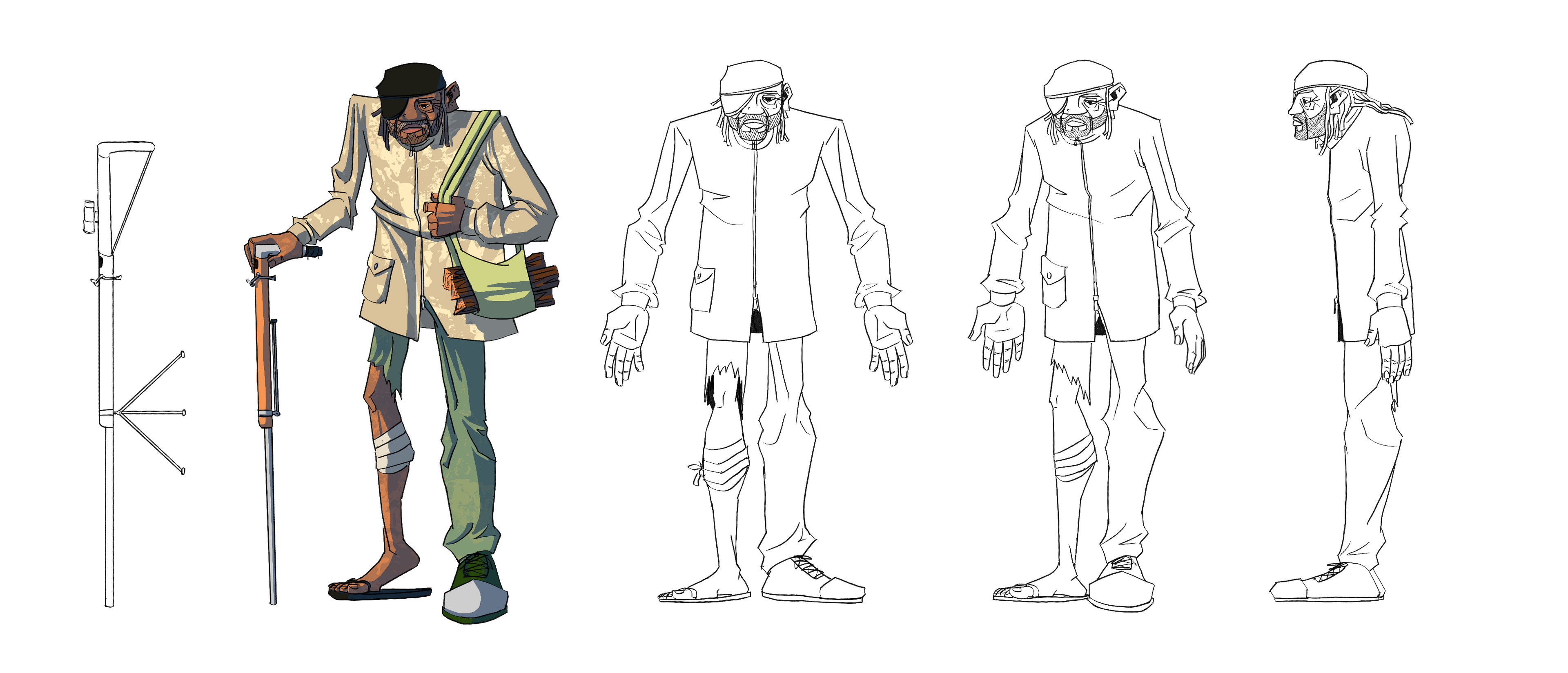 Character Turnaround + Prop