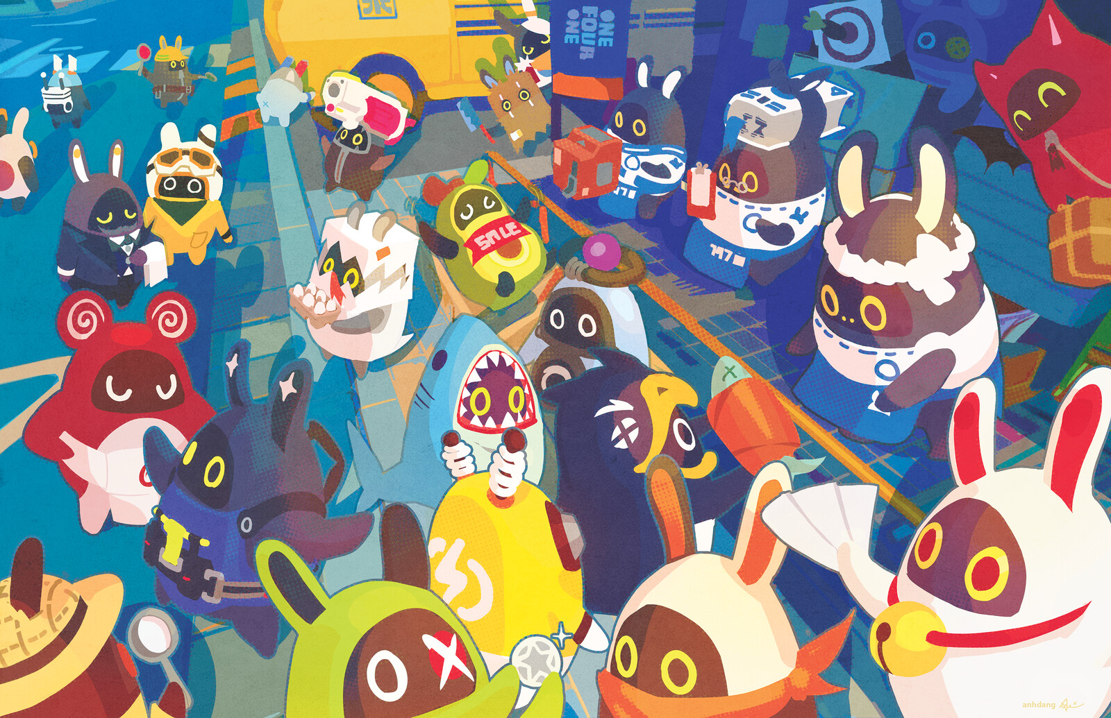 At the time I drew this these were all the bangboo, there's a lot more now...