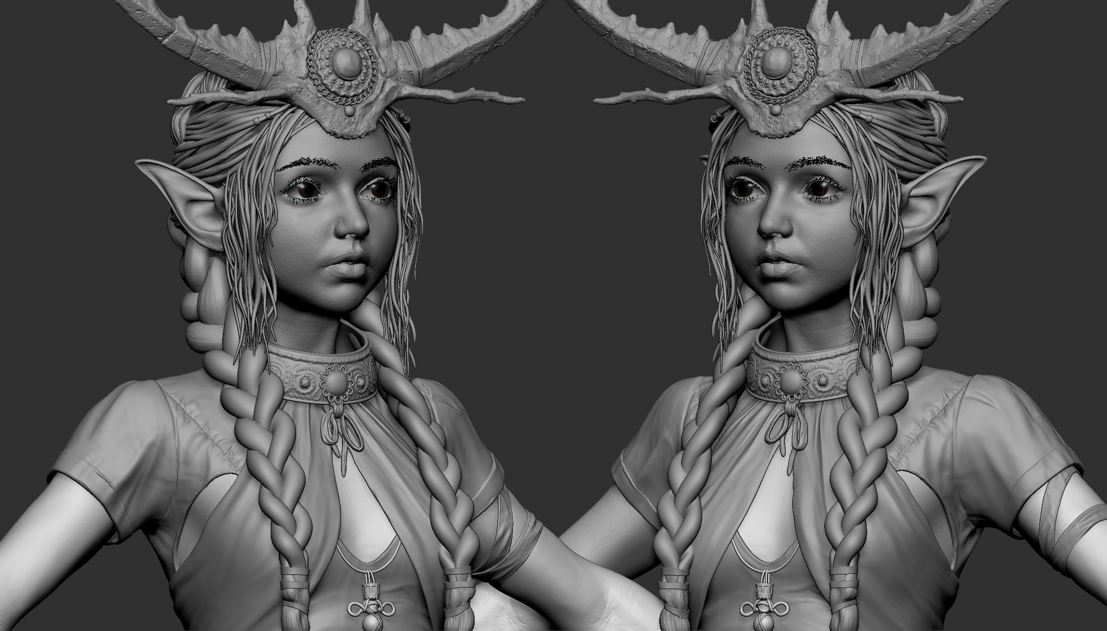 Highpoly 3D character art