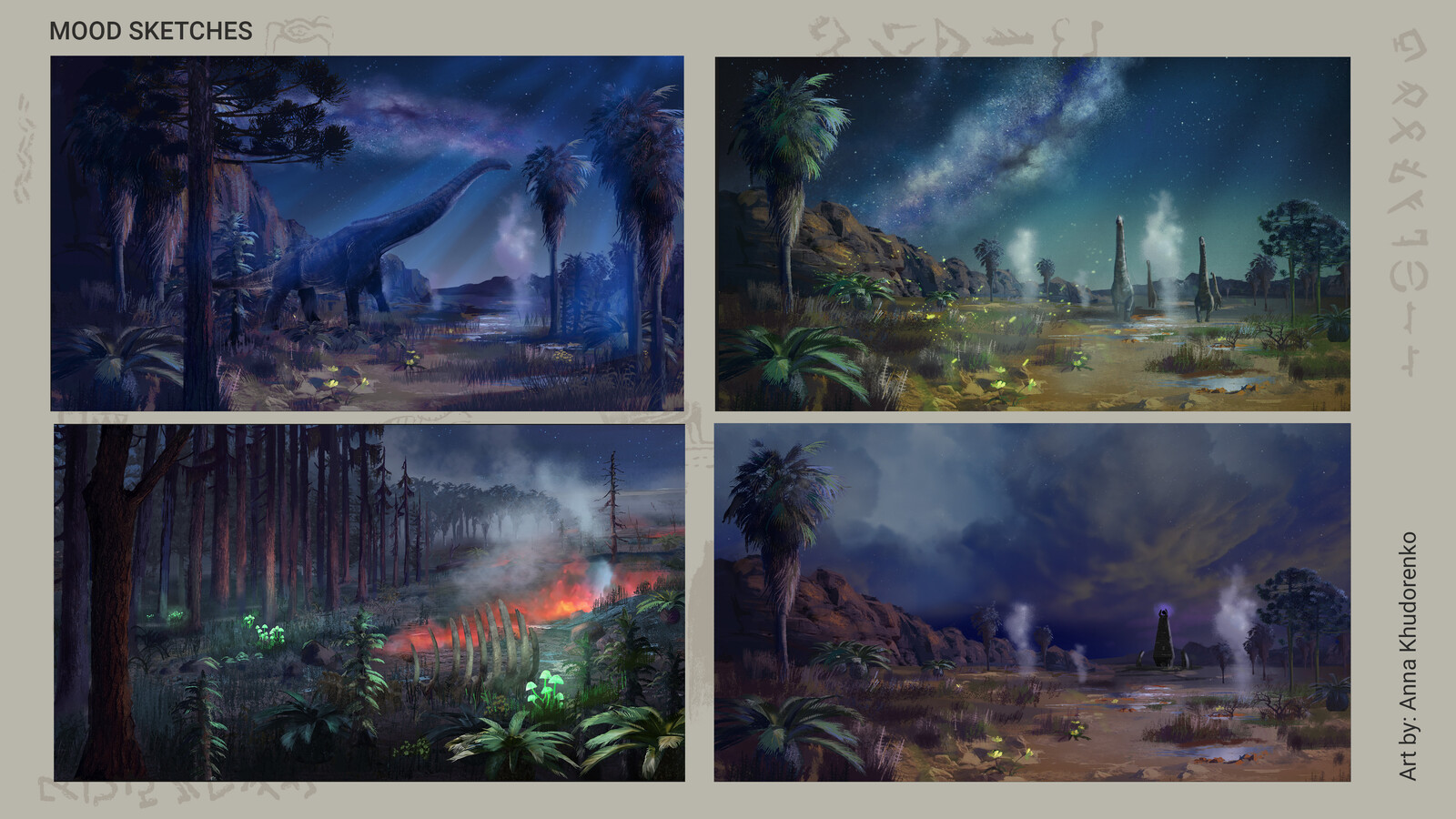 Landscapes ideation for an unannounced videogame