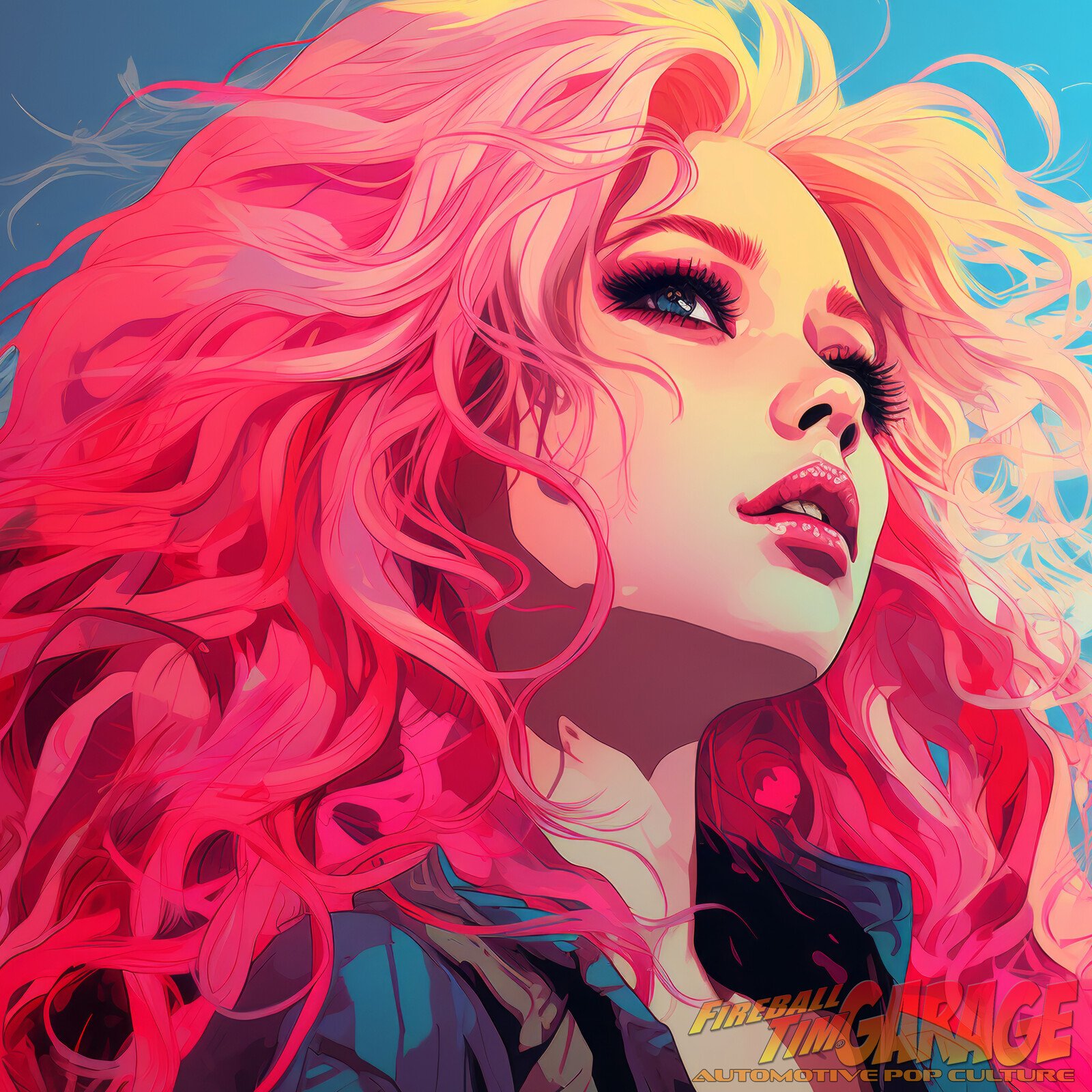 Carmen Dreams Pinup Art by Fireball Tim