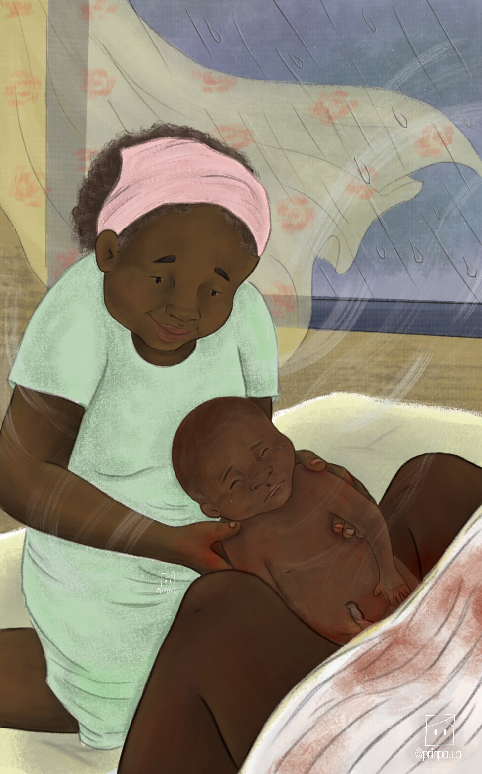 As rosas que o vento leva (2020) – Alexandra Lima da Silva pela Kitabu editora, ilustrações de Priscila Paula.