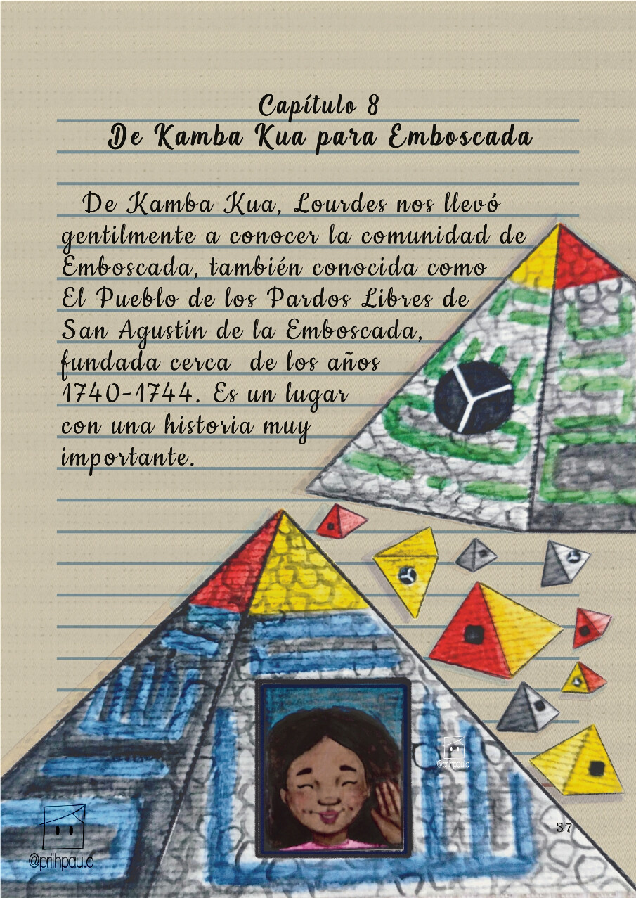 El Diario de Vileta en Kamba Kua (2023) – Alexandra Lima da Silva, Consultora de pesquisa João Alípio. Edição e ilustrações de Priscila Paula. Tradução por Inês Bertuletti.
