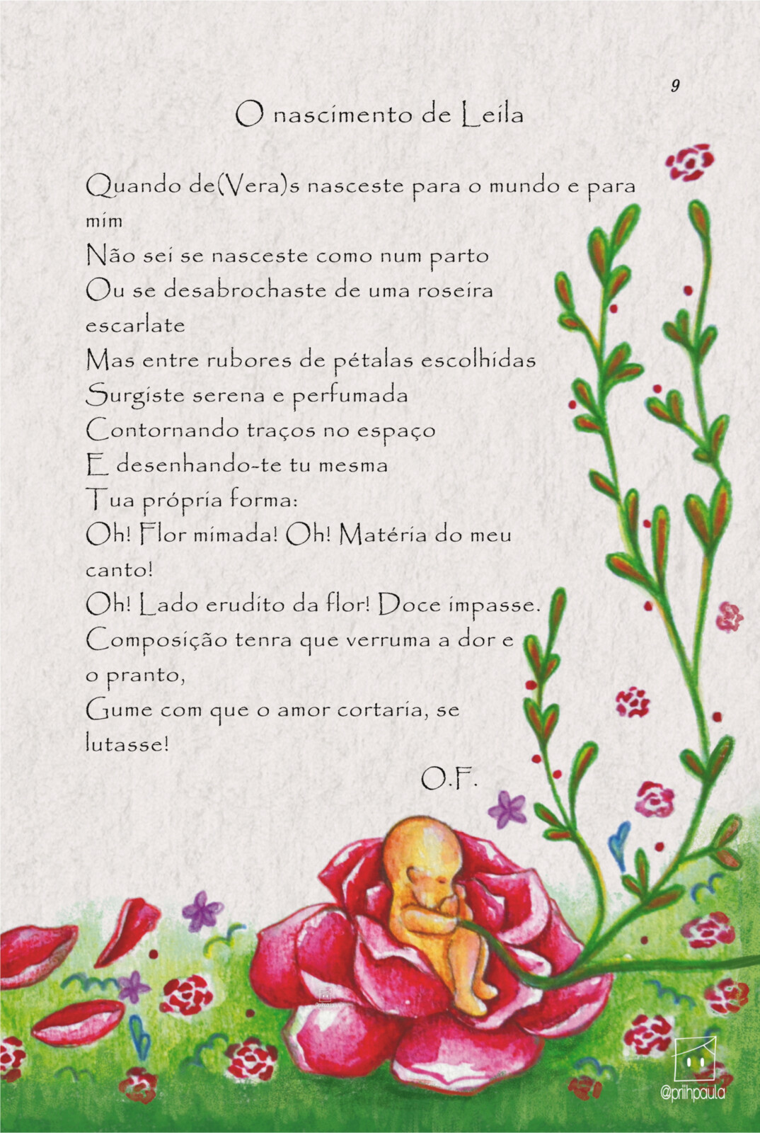 O livro de Rosinha "Proesia” para crianças (2023) - Osvaldo Ferreira, edição e ilustrações de Priscila Paula e ilustrações de netos do autor.

