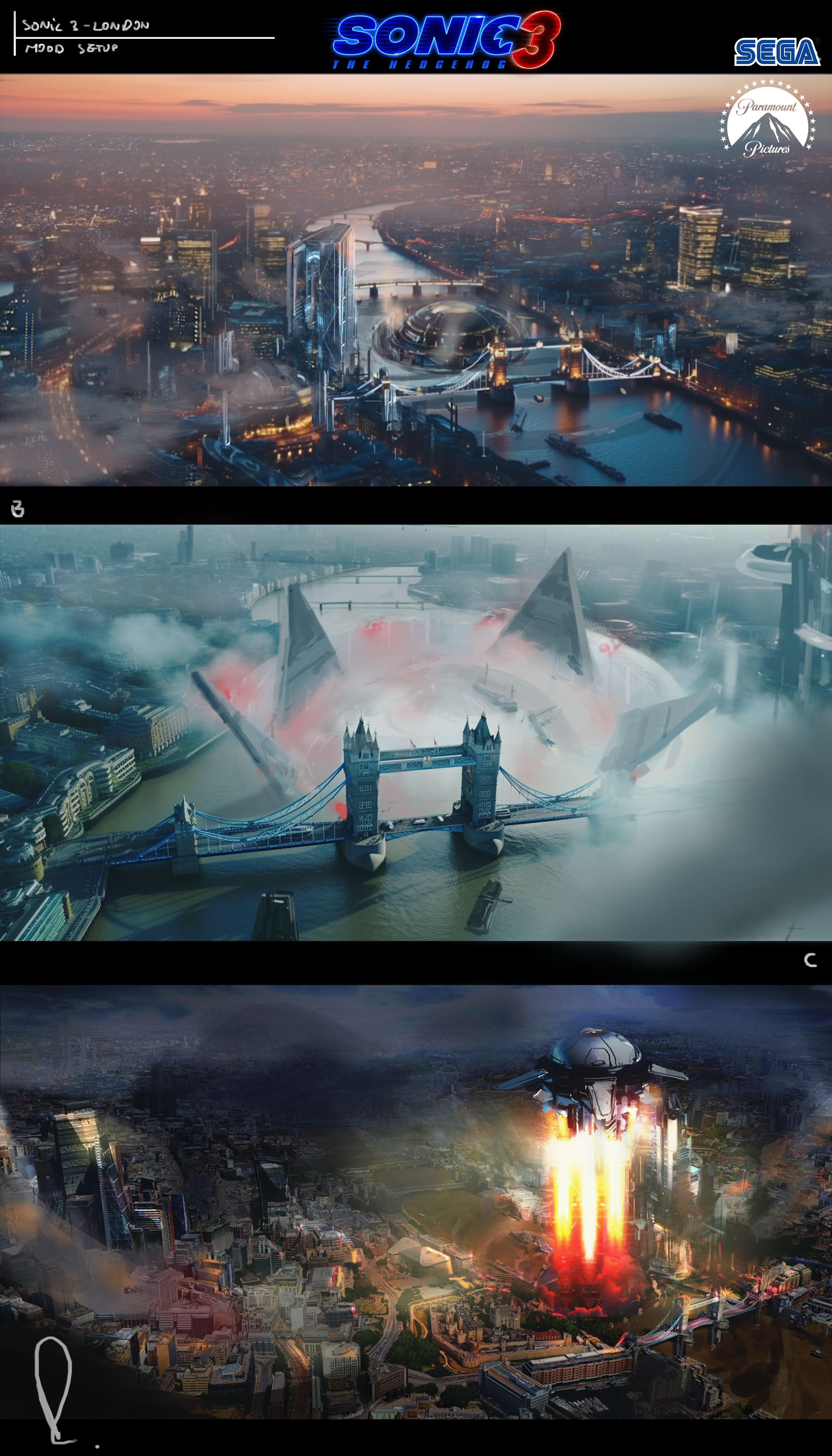 departe of the ecplpse cannon - previs concept sketch 
