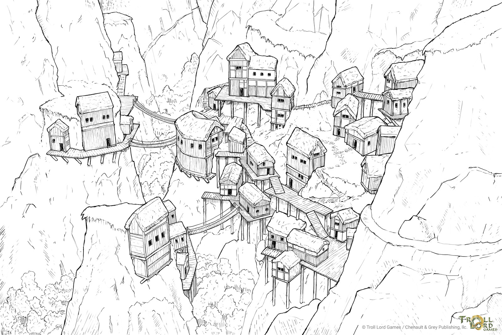 Castles &amp; Crusades Engineering Villages - Montainside &amp; Terraced Villages