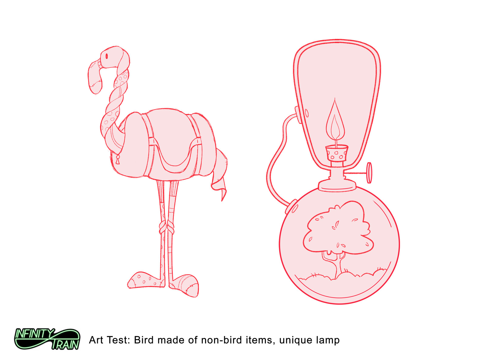 Infinity Train Art Test: Prop Concepts