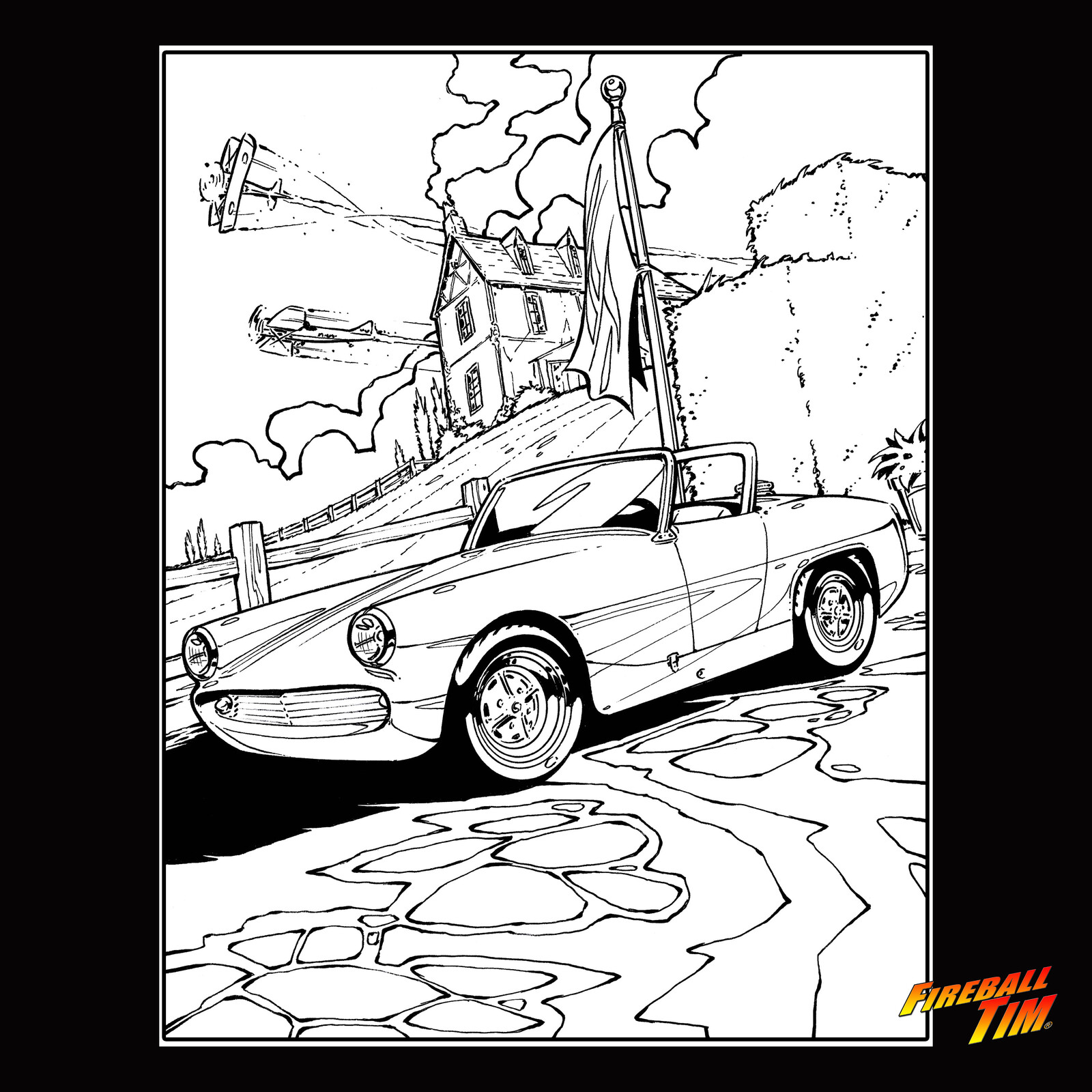 CLASSIC SPORTS CAR Sketches by Fireball Tim