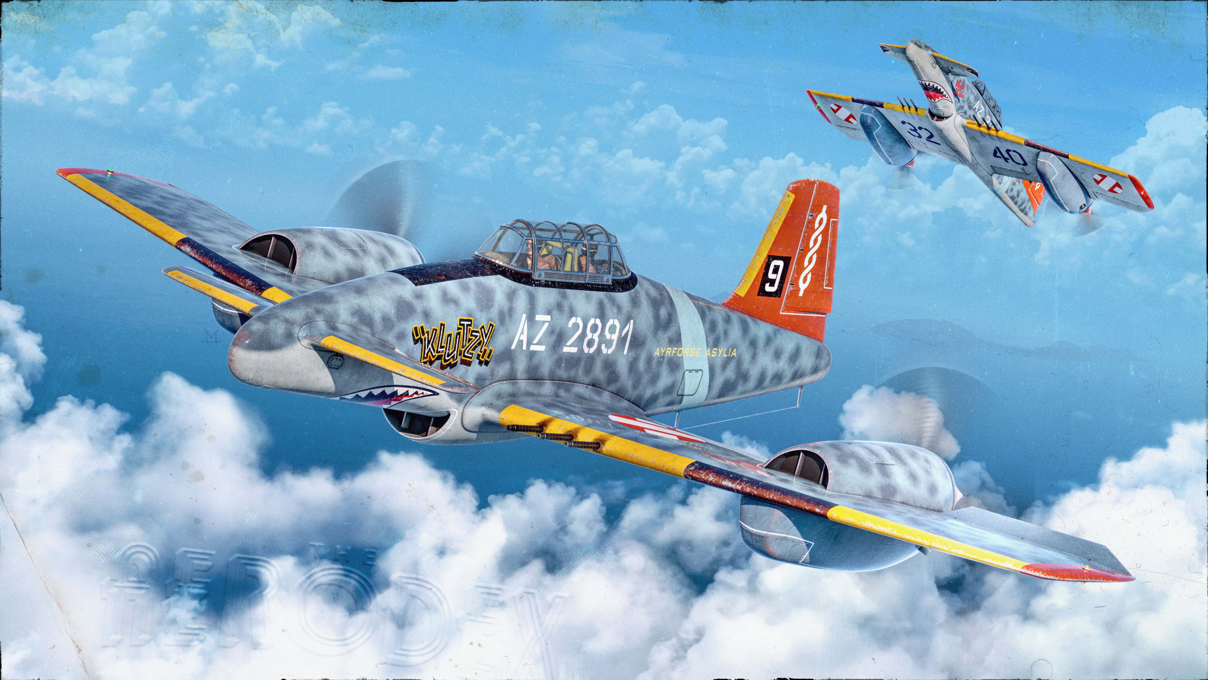 Two Mystics — nicknamed "Klutzy" and "Vudu Yudu" — patrol over the province of Geratf.