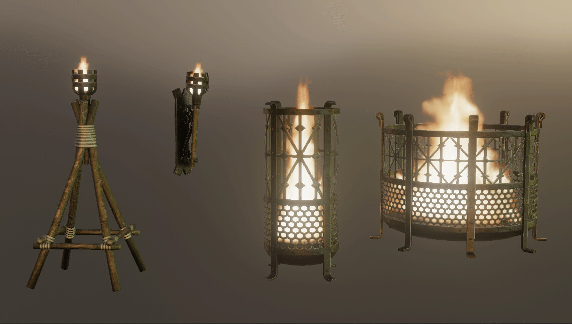 Medieval Lighting Set