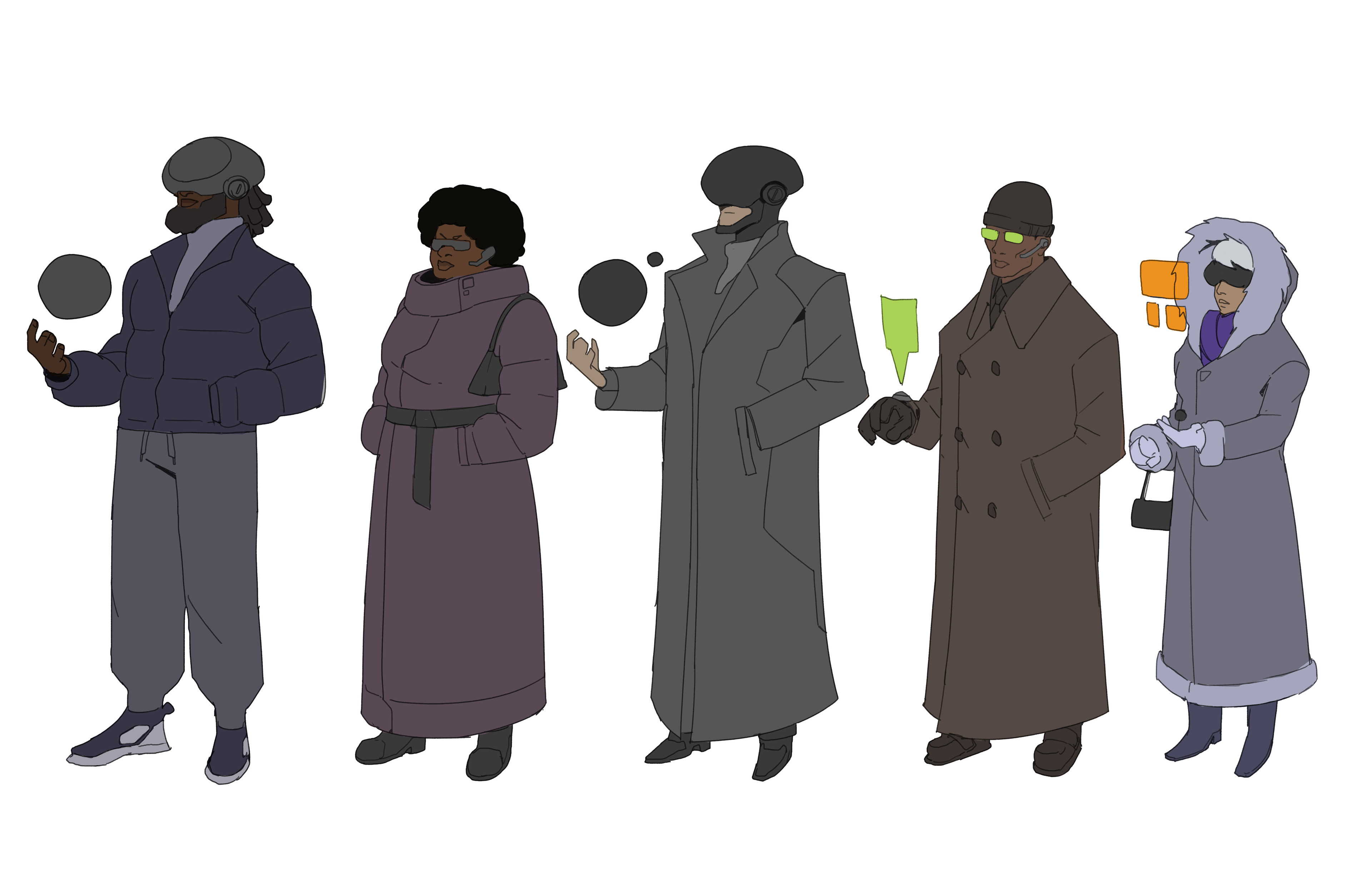 Generic background characters