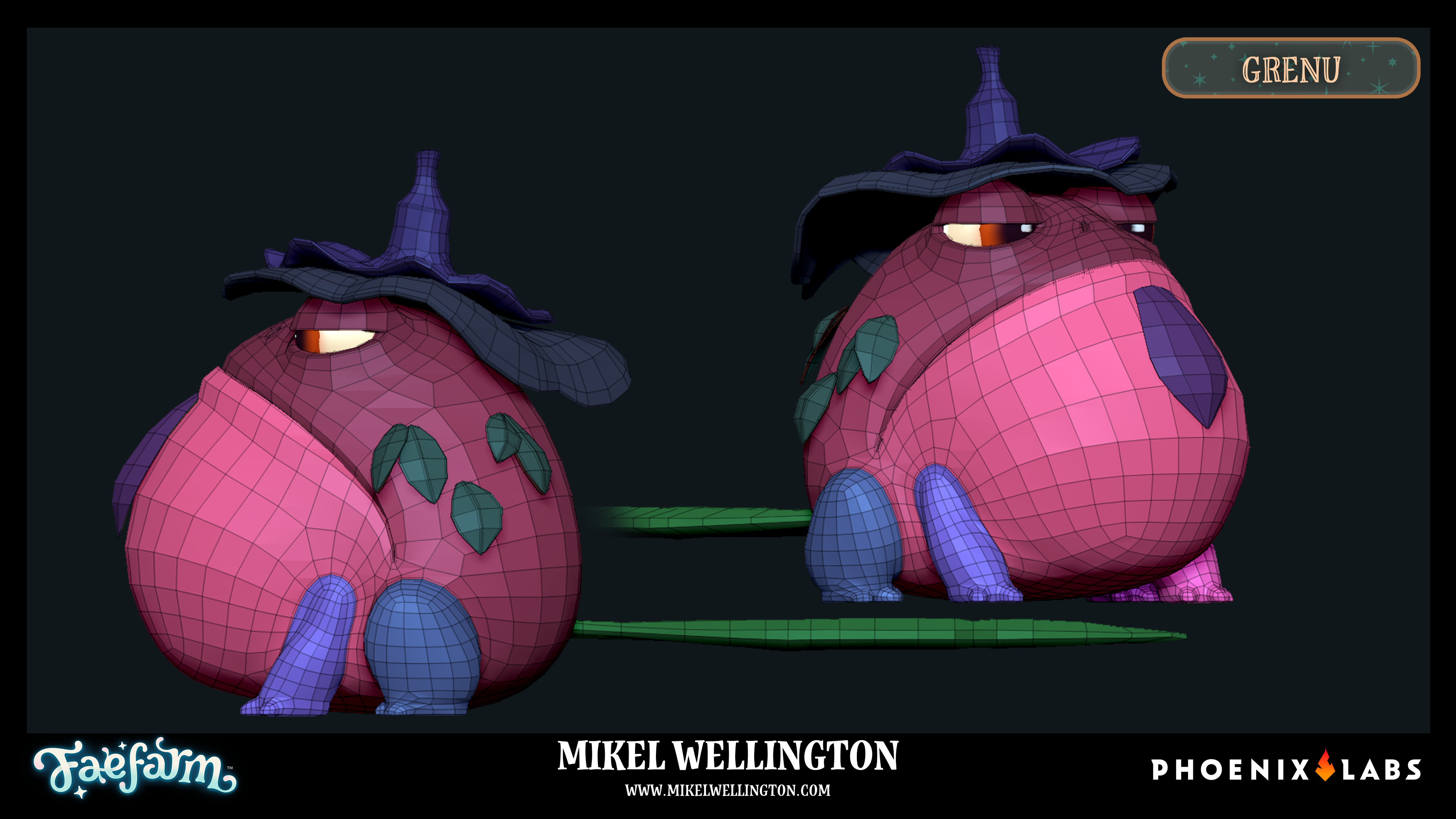 The main NPC of Fae Farm : Coasts of Croakia! This is Grenu! 

Sculpt - Mikel Wellington