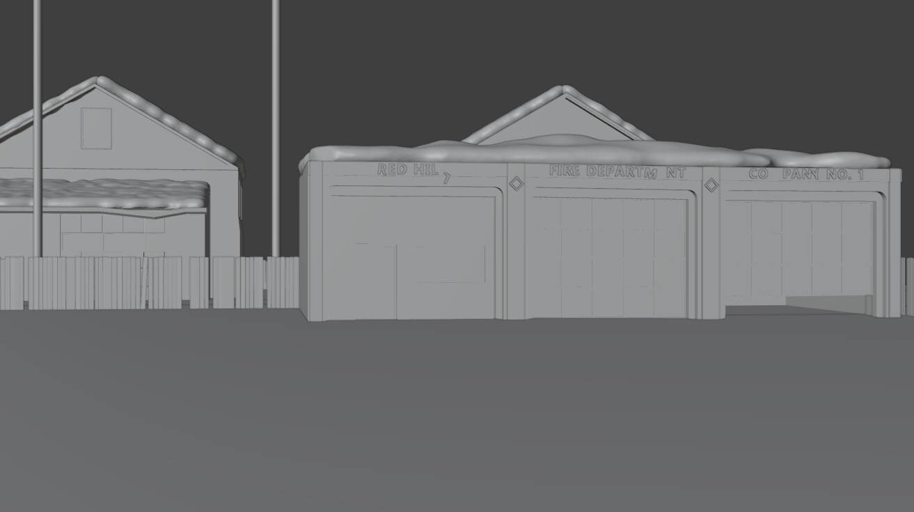 Blender block out.