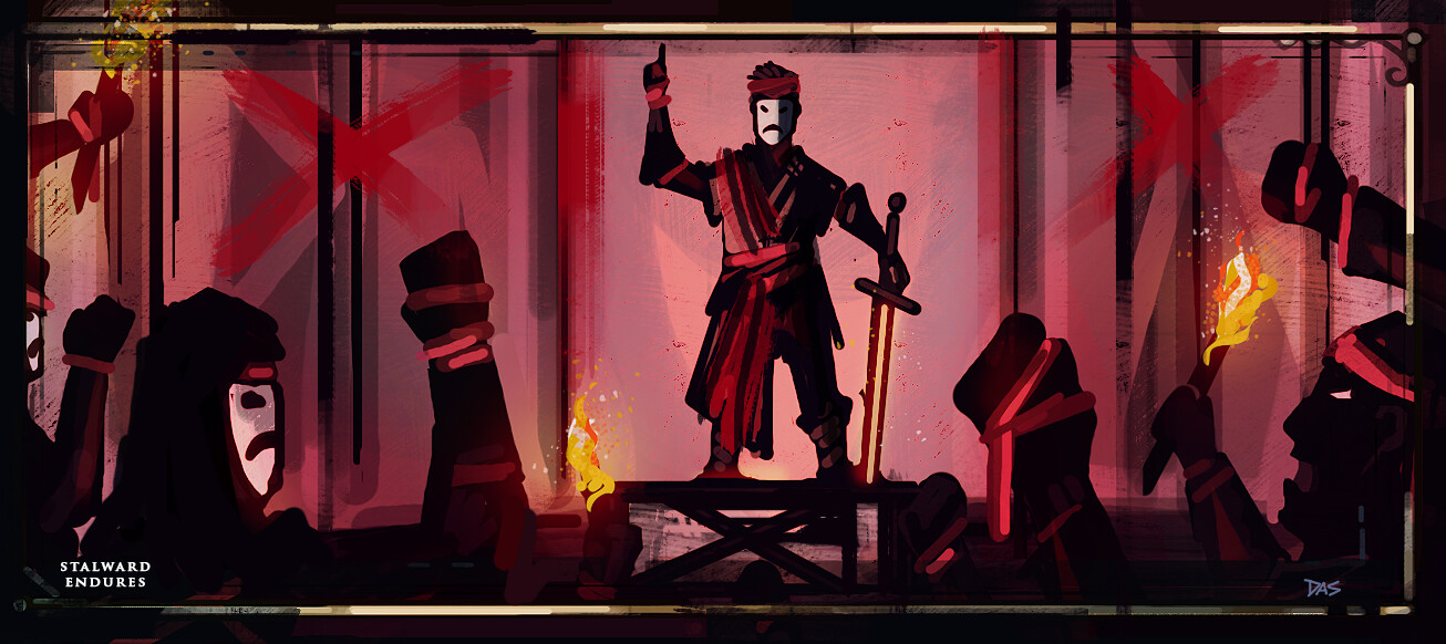 "When a city's people have finally had enough, there will be blood-stained flags on the streets, carried by passionate, angry souls, and waved through flame and smoke to the raucous tune of thunderous rebellion"