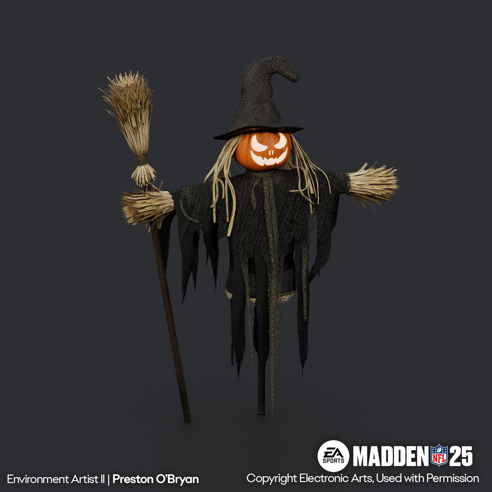 Led the OS engagement to develop this scarecrow asset for our Halloween event with assistance from Carolina Damián. 