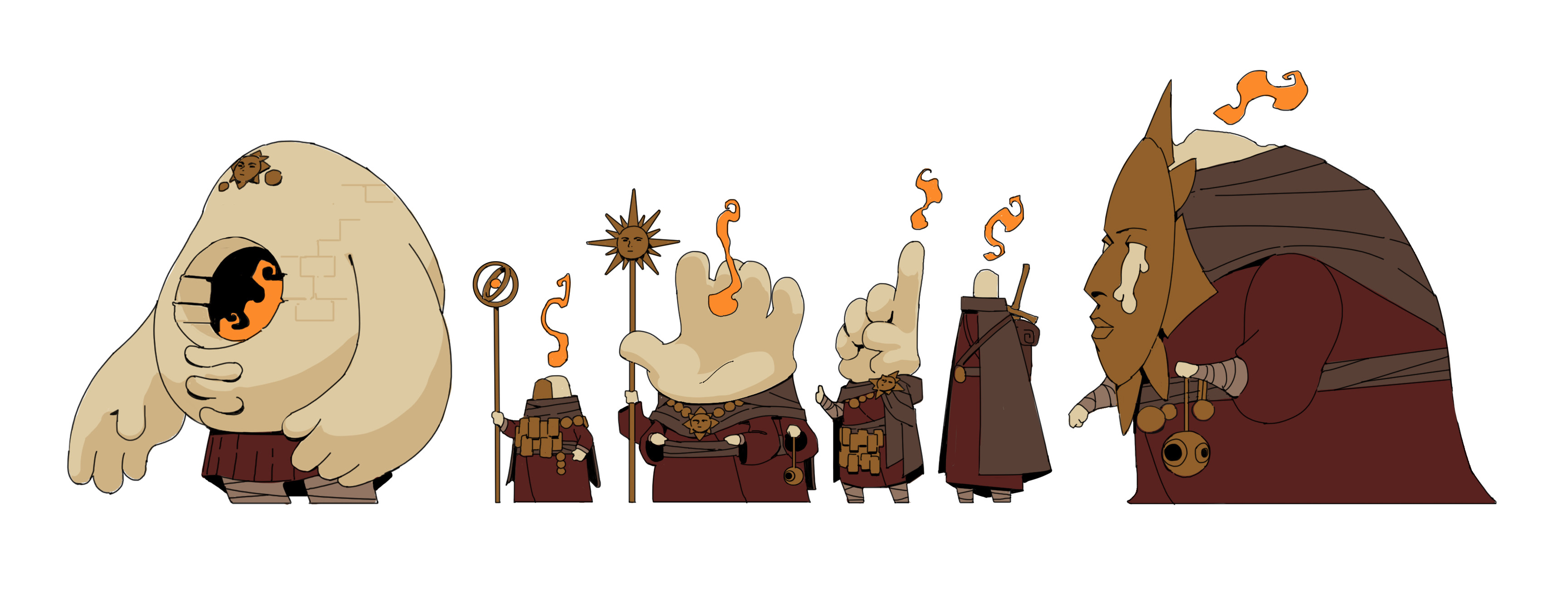 Sun candles, the pious candles fearful of the outside world.