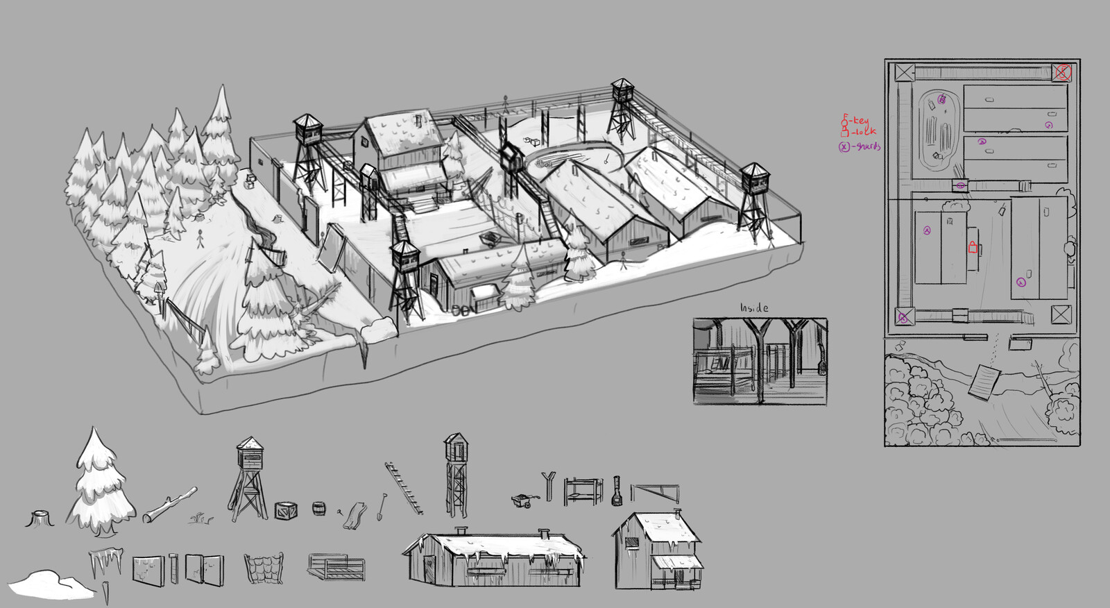 First conceptual sketch of the project.