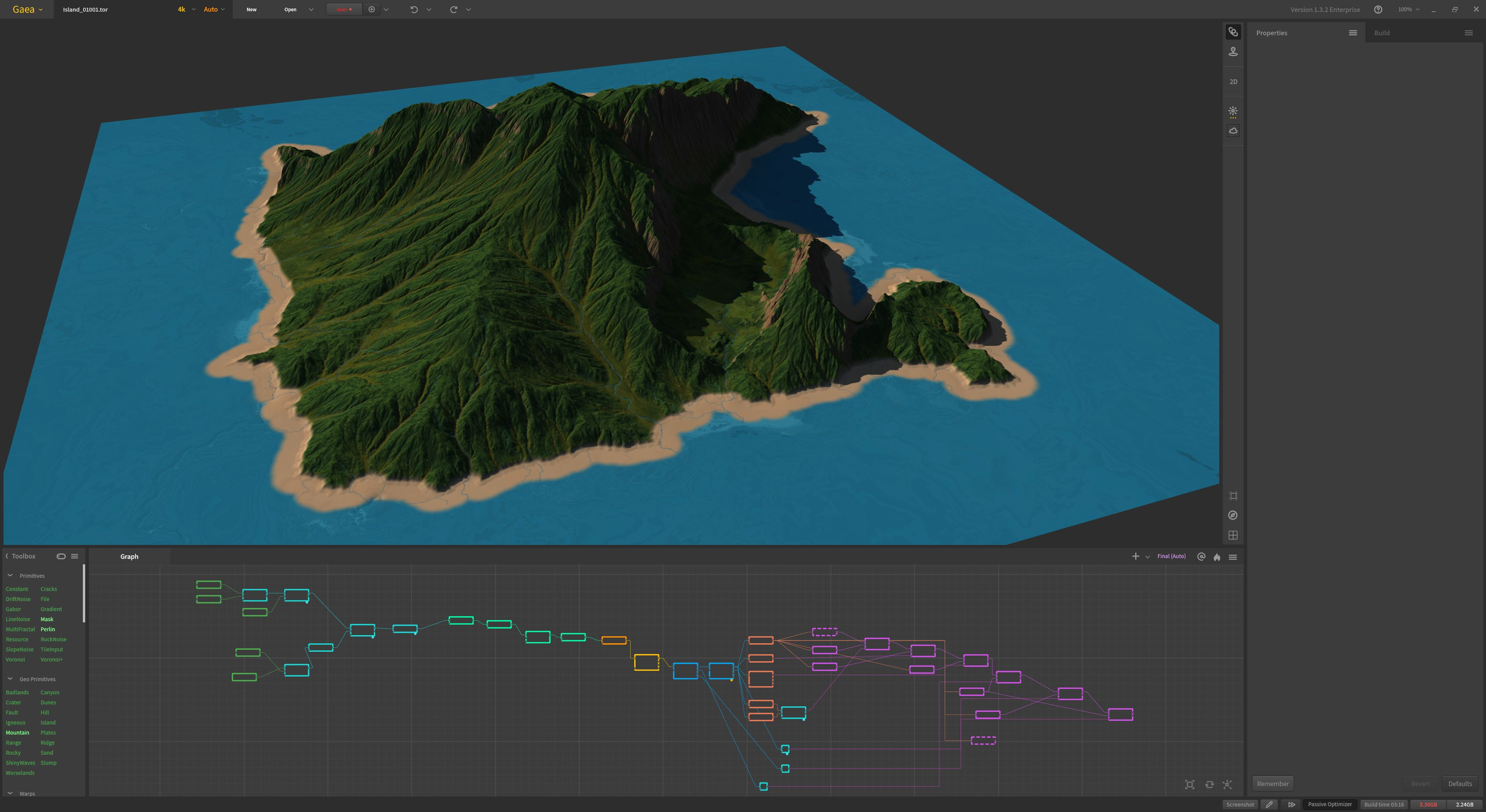 Gaea terrain build