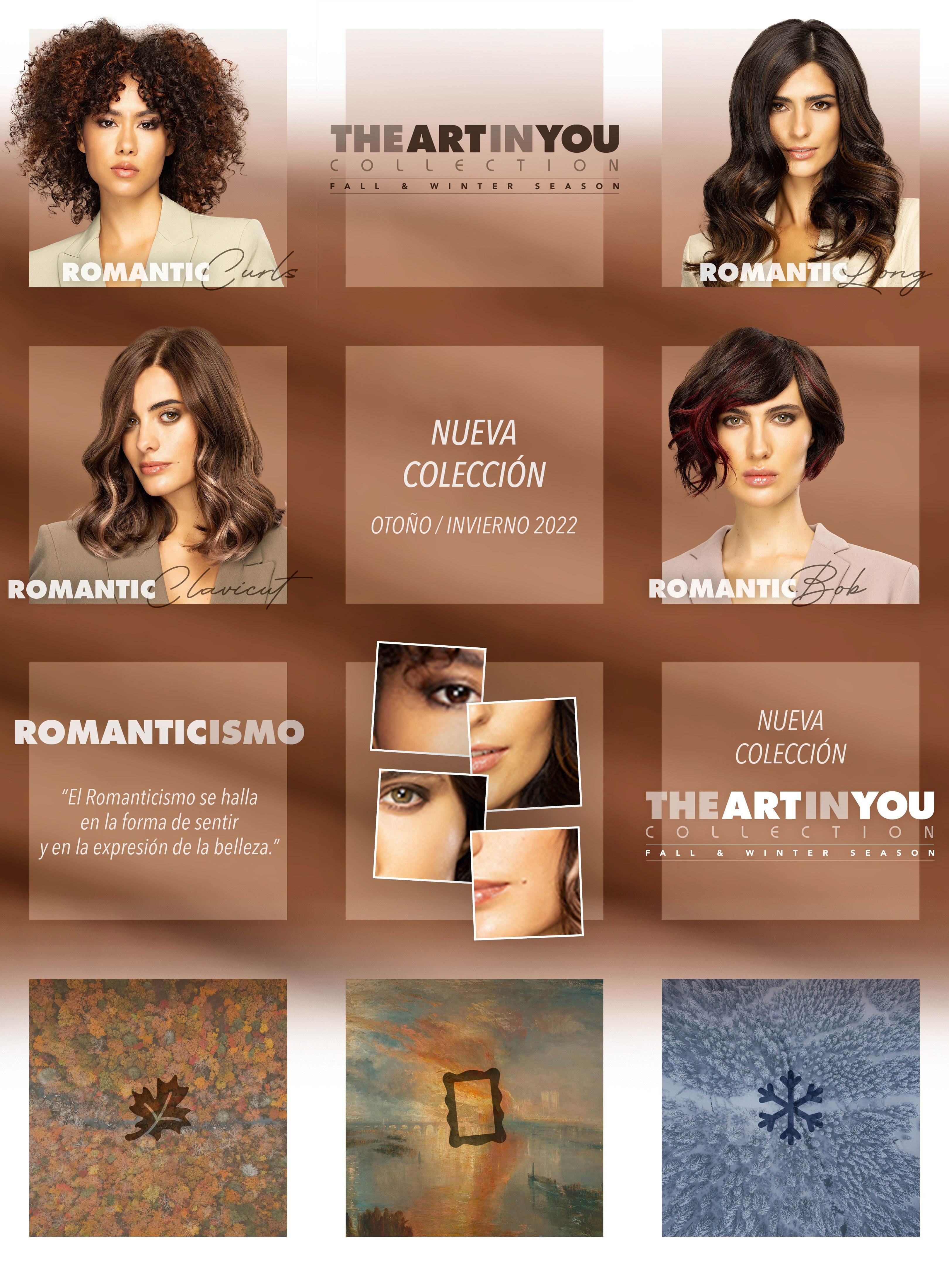 12-post campaign for Nirvel Professional's "The Art In You" Fall &amp; Winter Season Collection