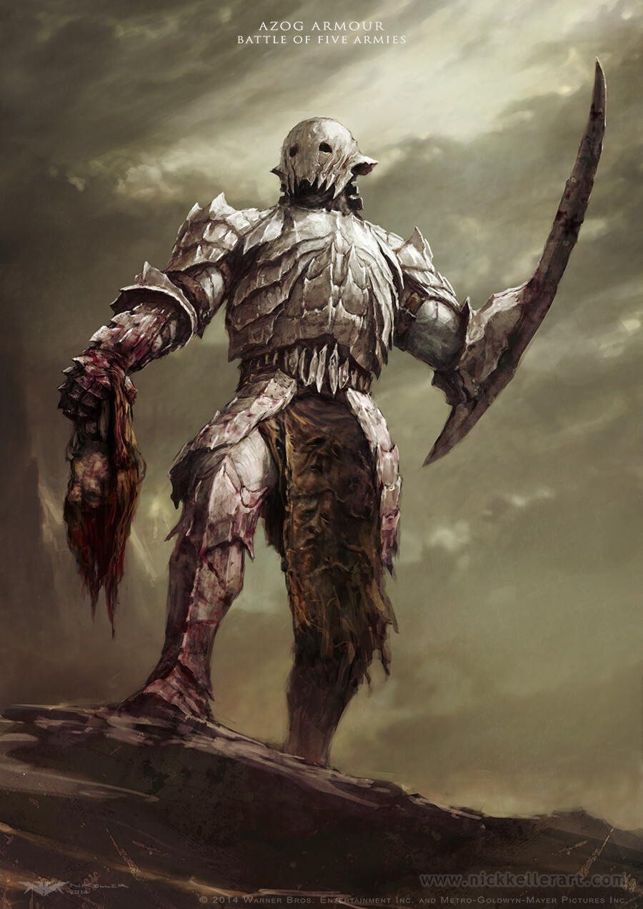 Azog battle armour concept.