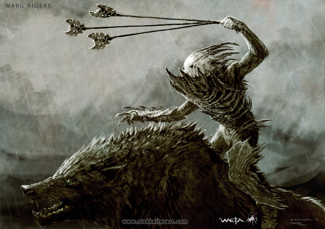 Warg rider concept.