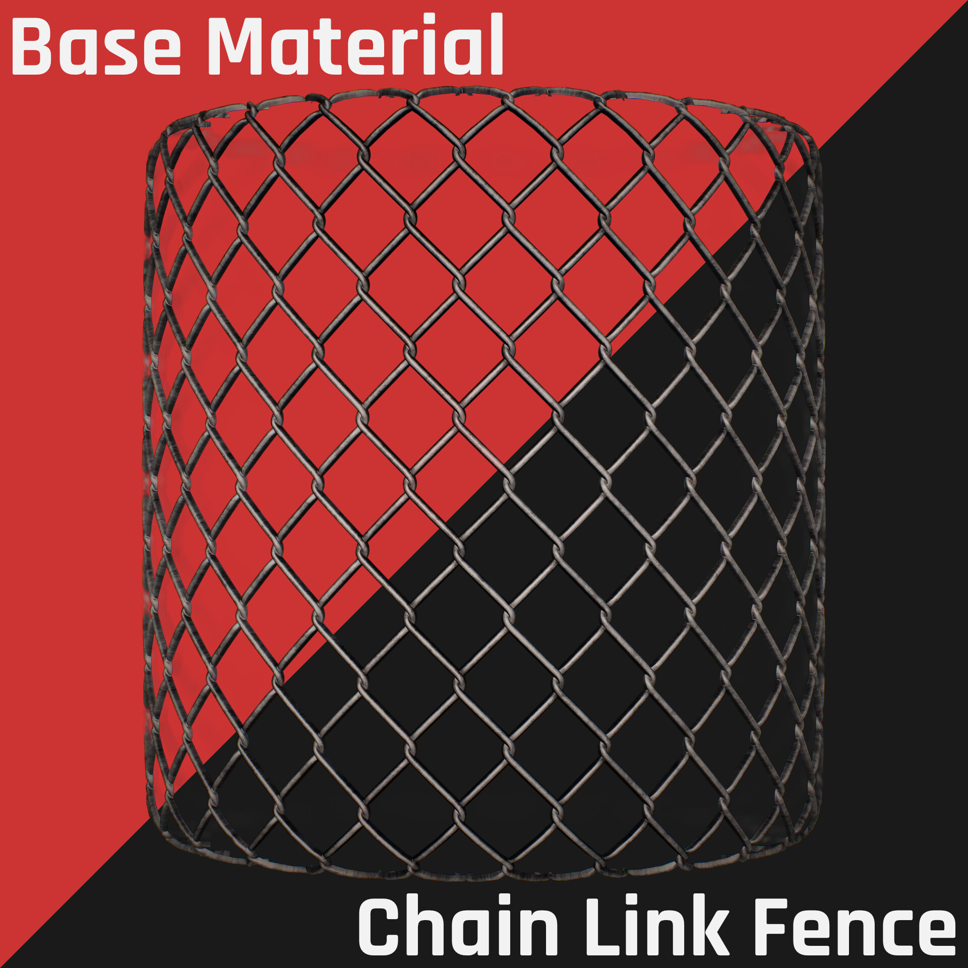ArtStation - Substance Base Material Chain Link Fence