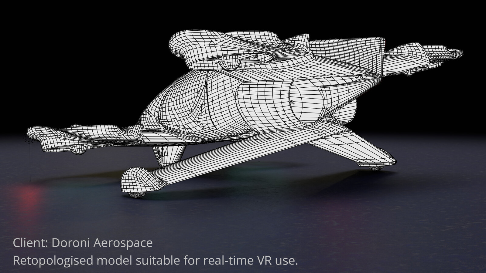 Retopologised model suitable for real-time VR use.