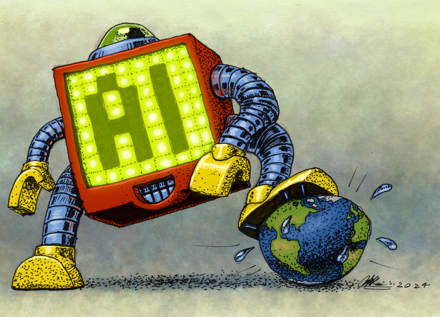 AI Bot
ink coloured in Krita