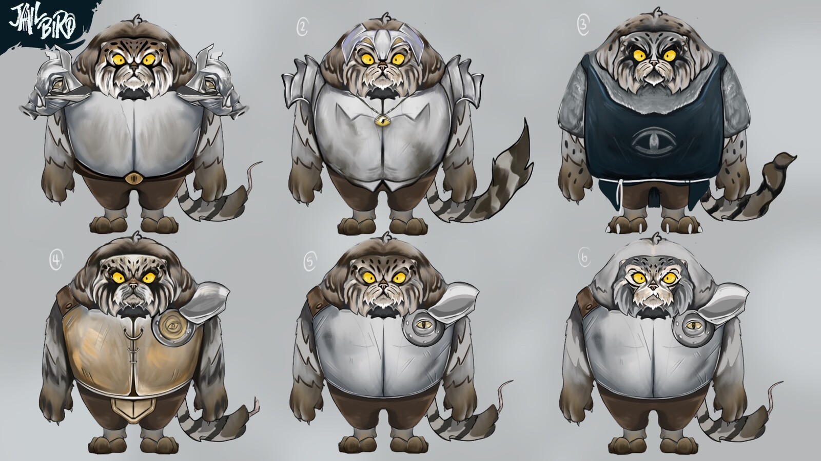 Simultaneously playing with colour and armour designs. Using minimal layers and buckles on request of the 3D artist.