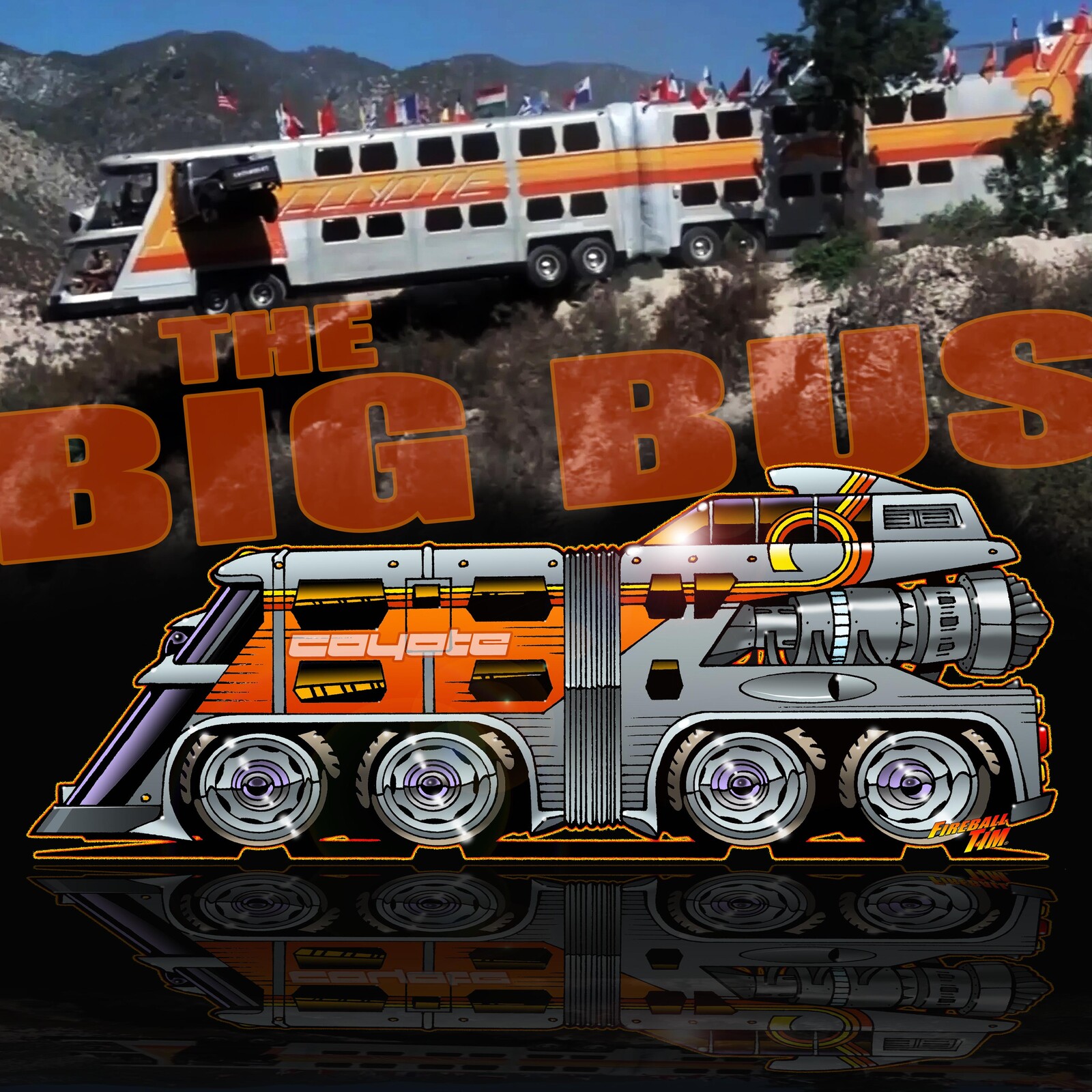 The Big Bus Art by Fireball