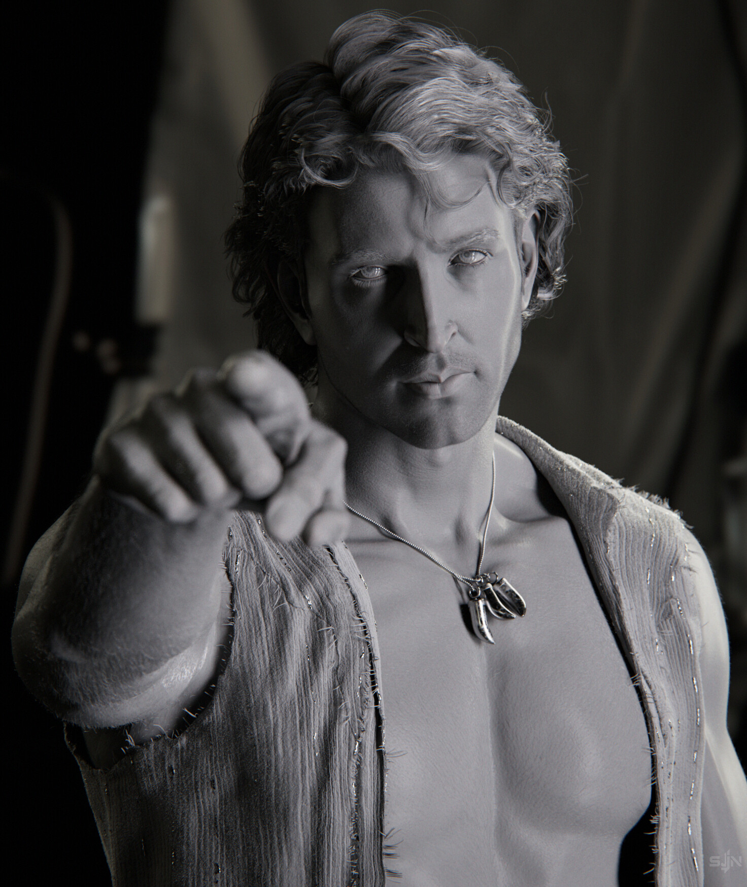Samyak - Hrithik Roshan as Mr. A (Portrait/VFX Inclined) - Dhoom 2 Movie, image size:1472x1748