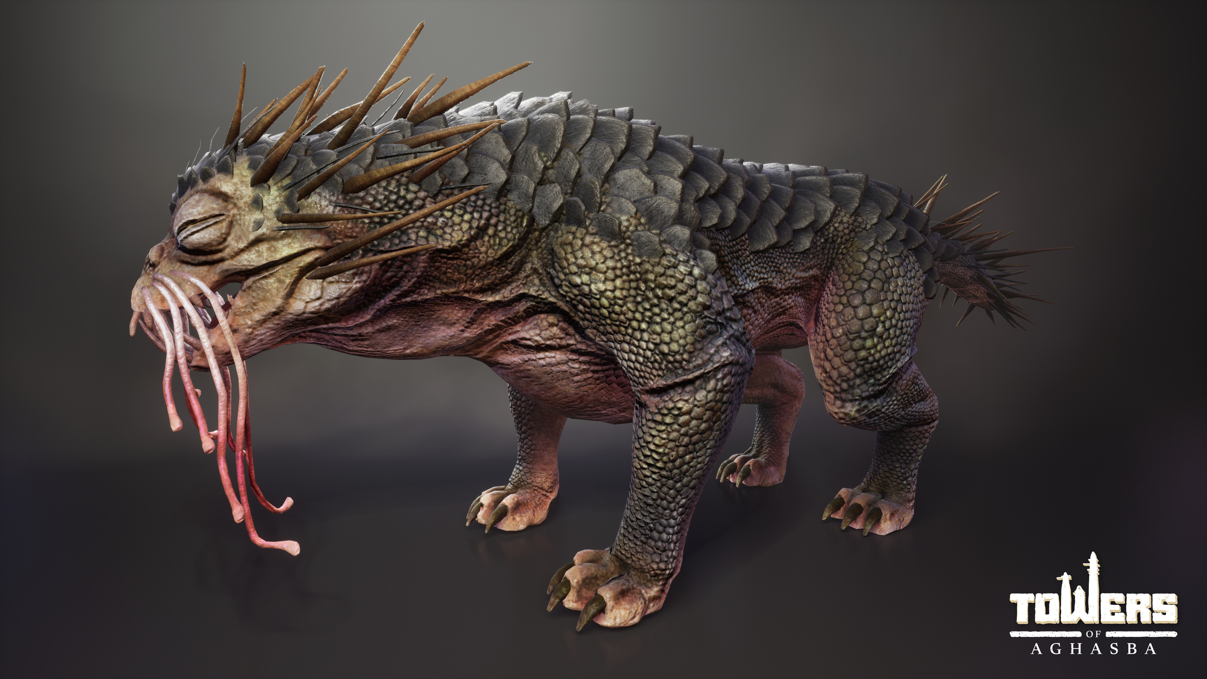 Spikejaw bind pose render